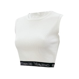 Design pure white tight sports vest Design black elastic sports running gym retail TF070 Design pure white tight sports vest Design black elastic sports running gym retail TF070